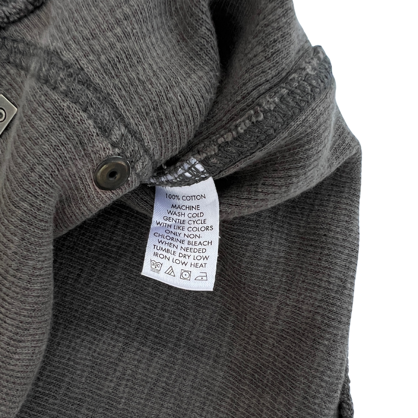 Pull Calvin Klein gris full zip pour hommes - taille XL