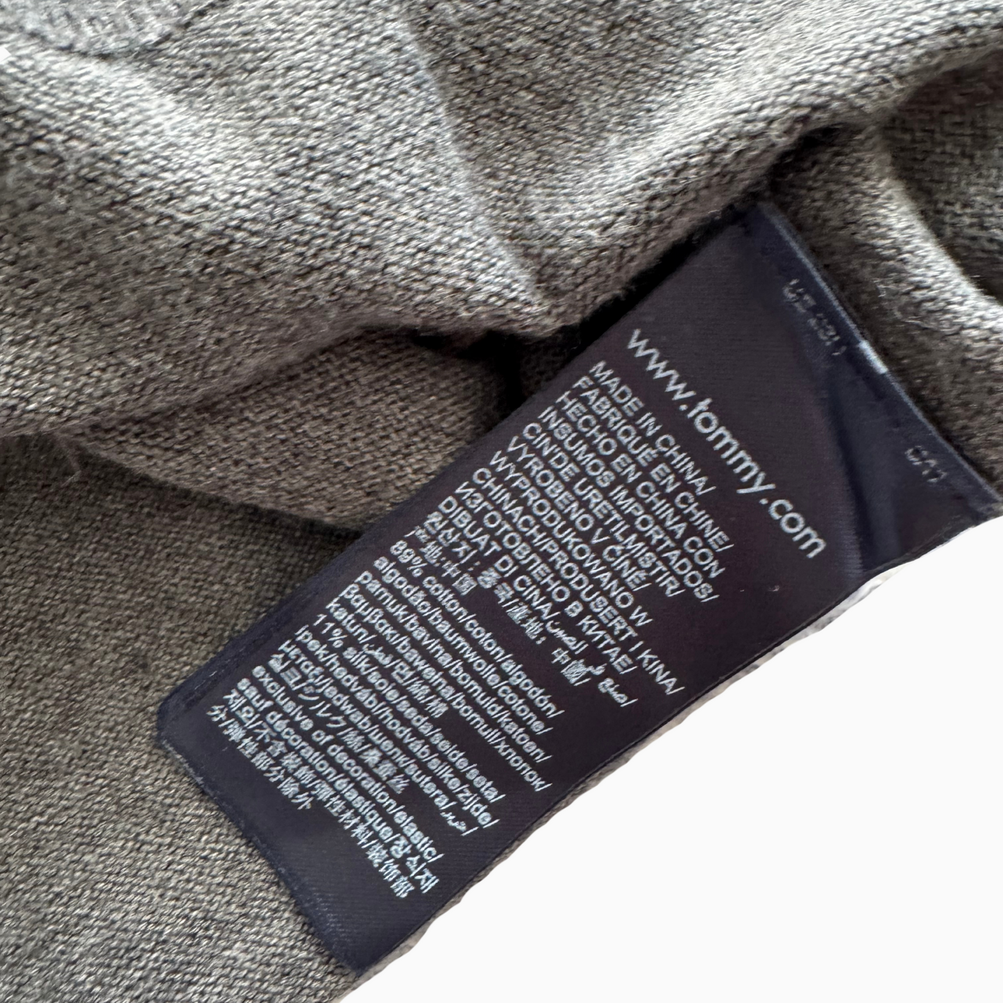 Pull Tommy Hilfiger col V cotton silk - taille S