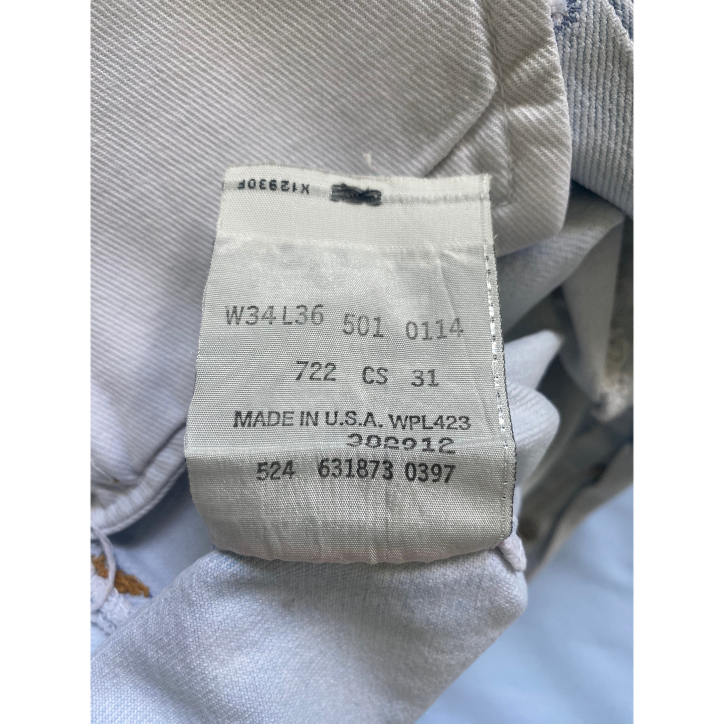 Rare & Vintage - Jeans Levi's® 501® Made in USA - 1997 - Délavé - W34L36