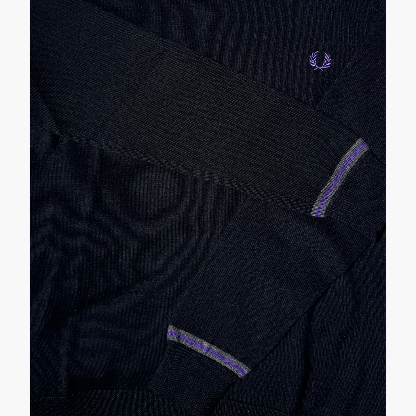 Pull FRED PERRY 100% laine mérinos - taille S