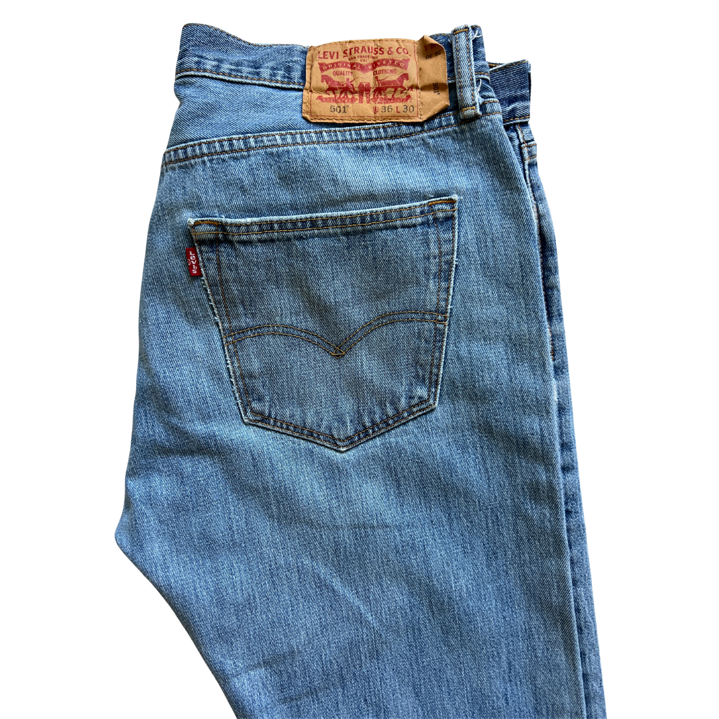 Jeans Levi's® 501® pour hommes Bleu clair - taille W36 L30