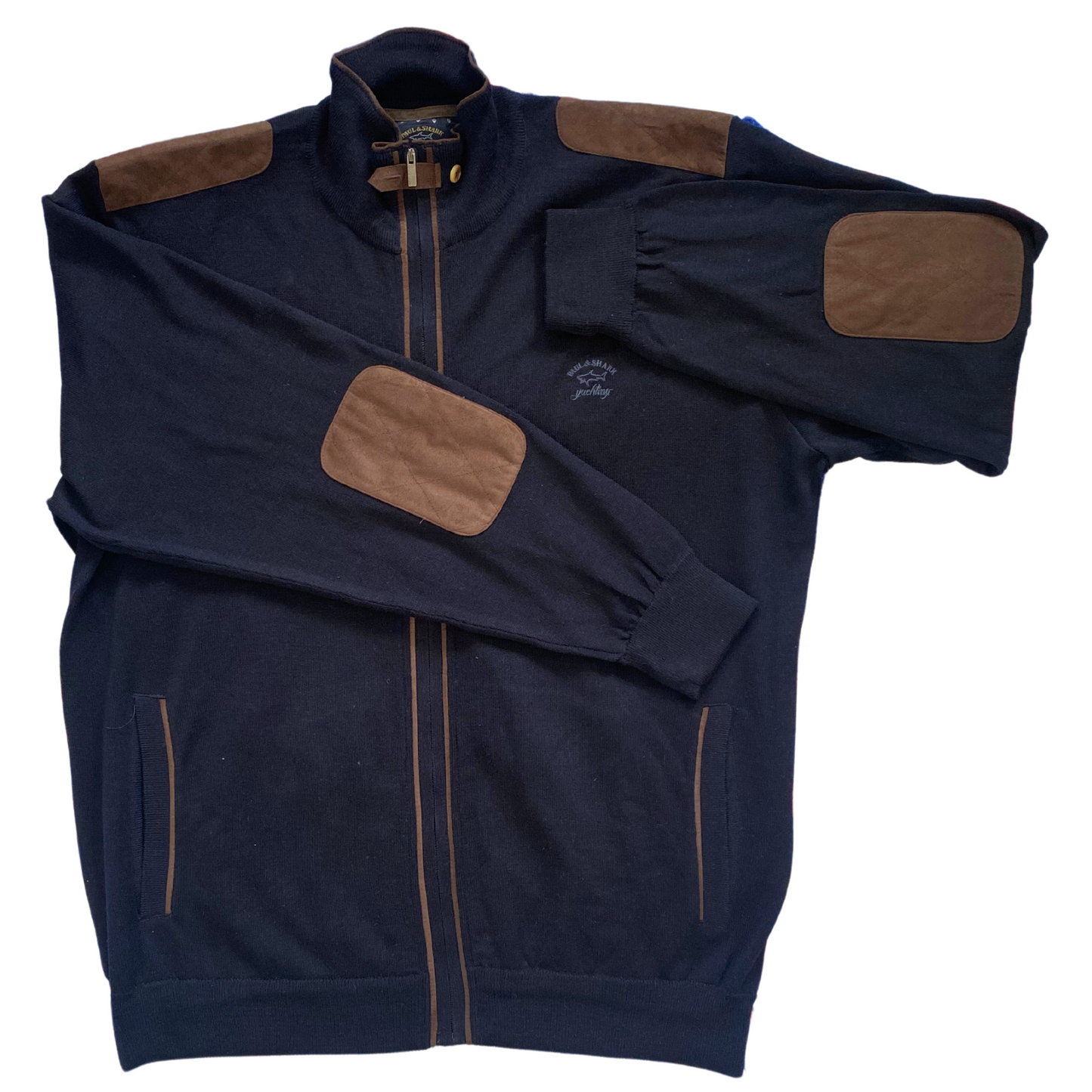 Pull zippé Paul & Shark 100% laine - taille XL