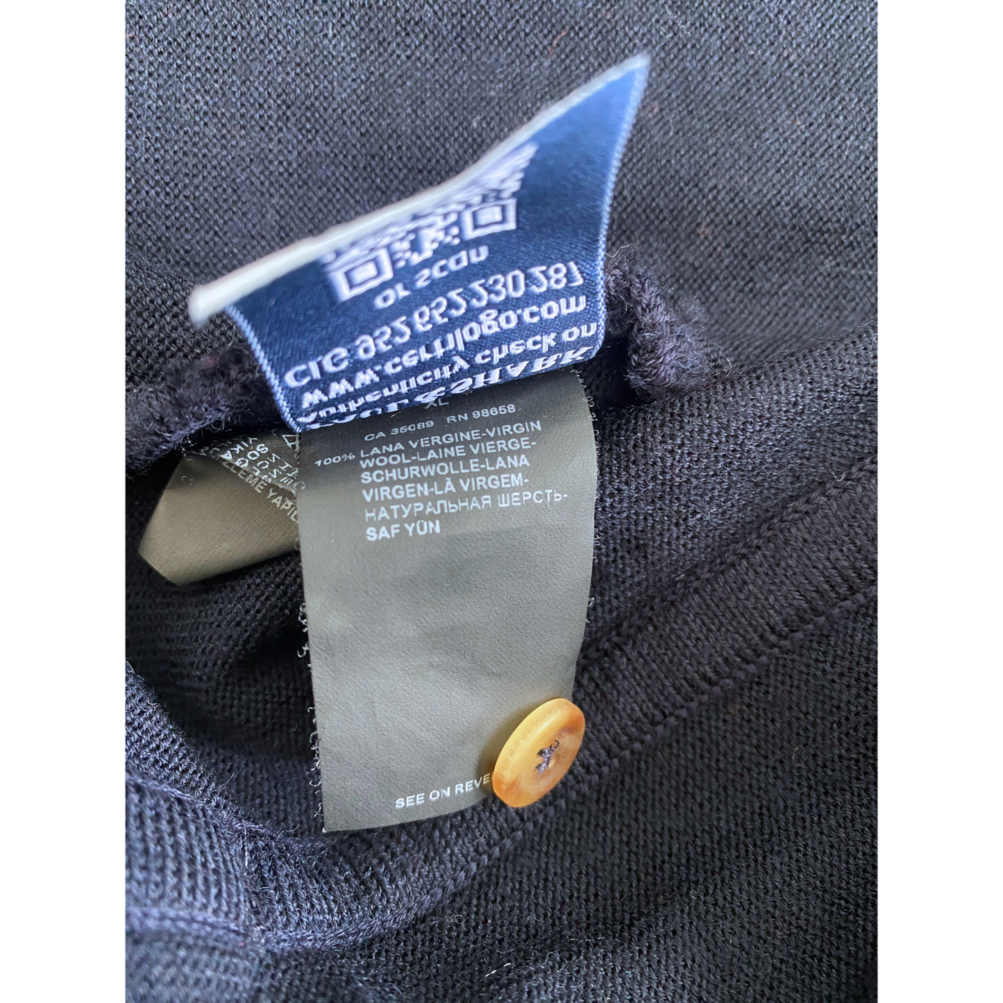Pull zippé Paul & Shark 100% laine - taille XL
