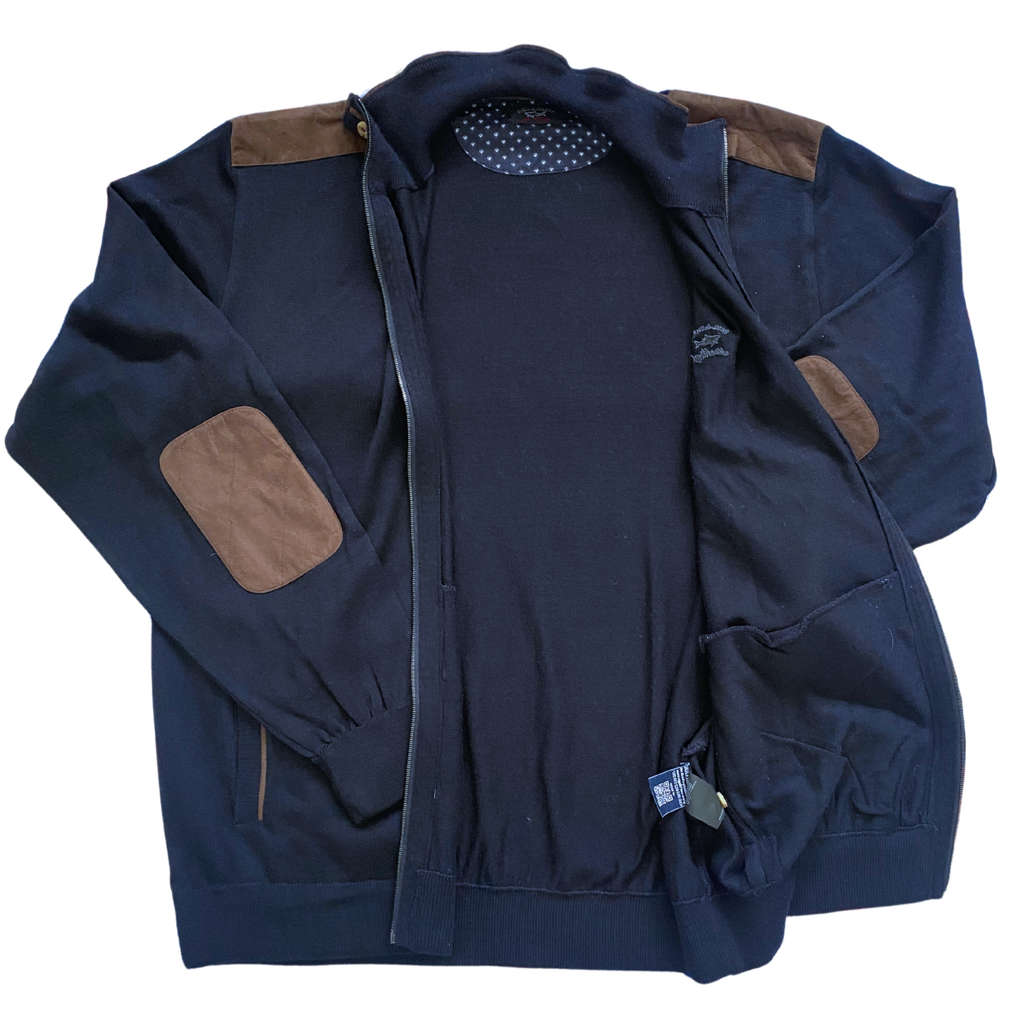 Pull zippé Paul & Shark 100% laine - taille XL