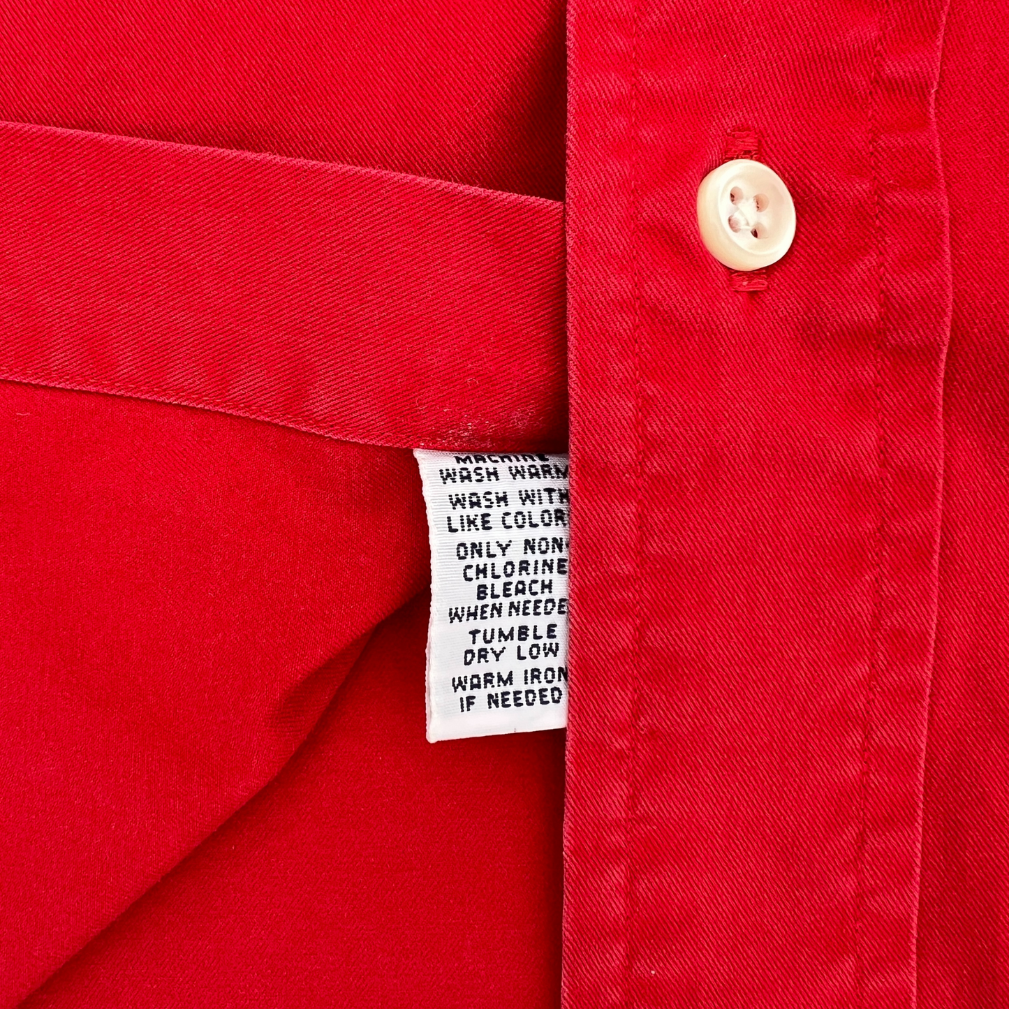 Chemise Ralph Lauren 1/2 manche rouge pour hommes - taille S