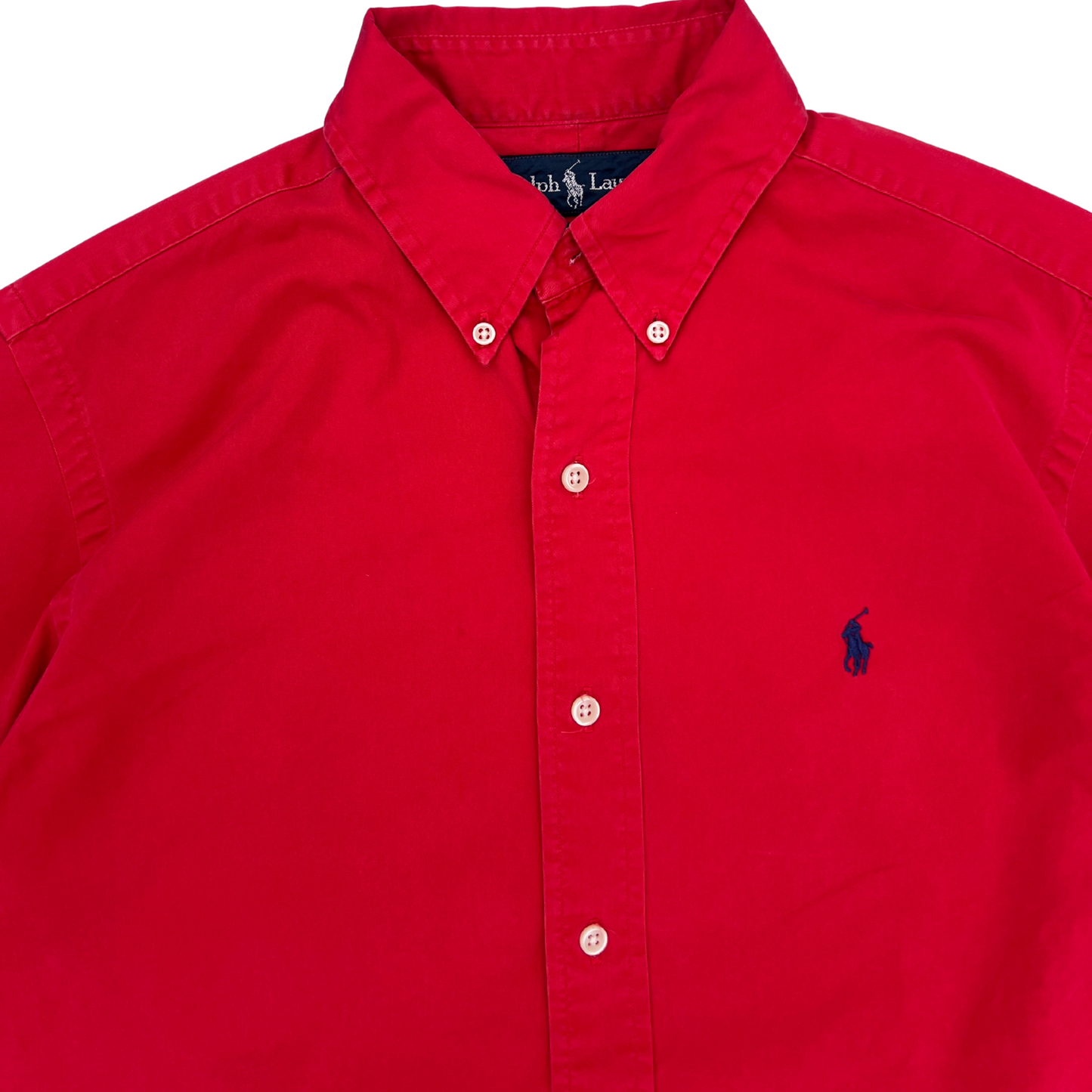 Chemise Ralph Lauren 1/2 manche rouge pour hommes - taille S
