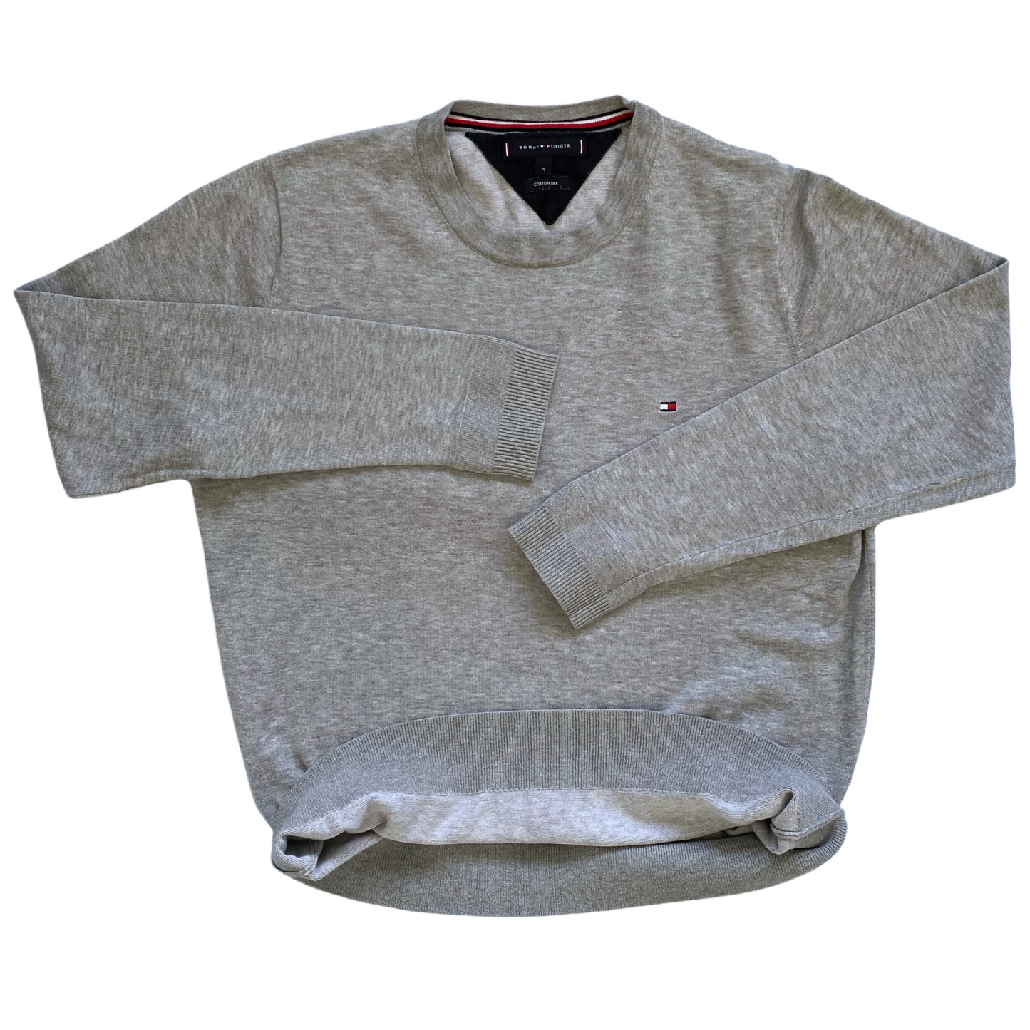 Pull Tommy Hilfiger cotton silk - taille M/S coupe slim