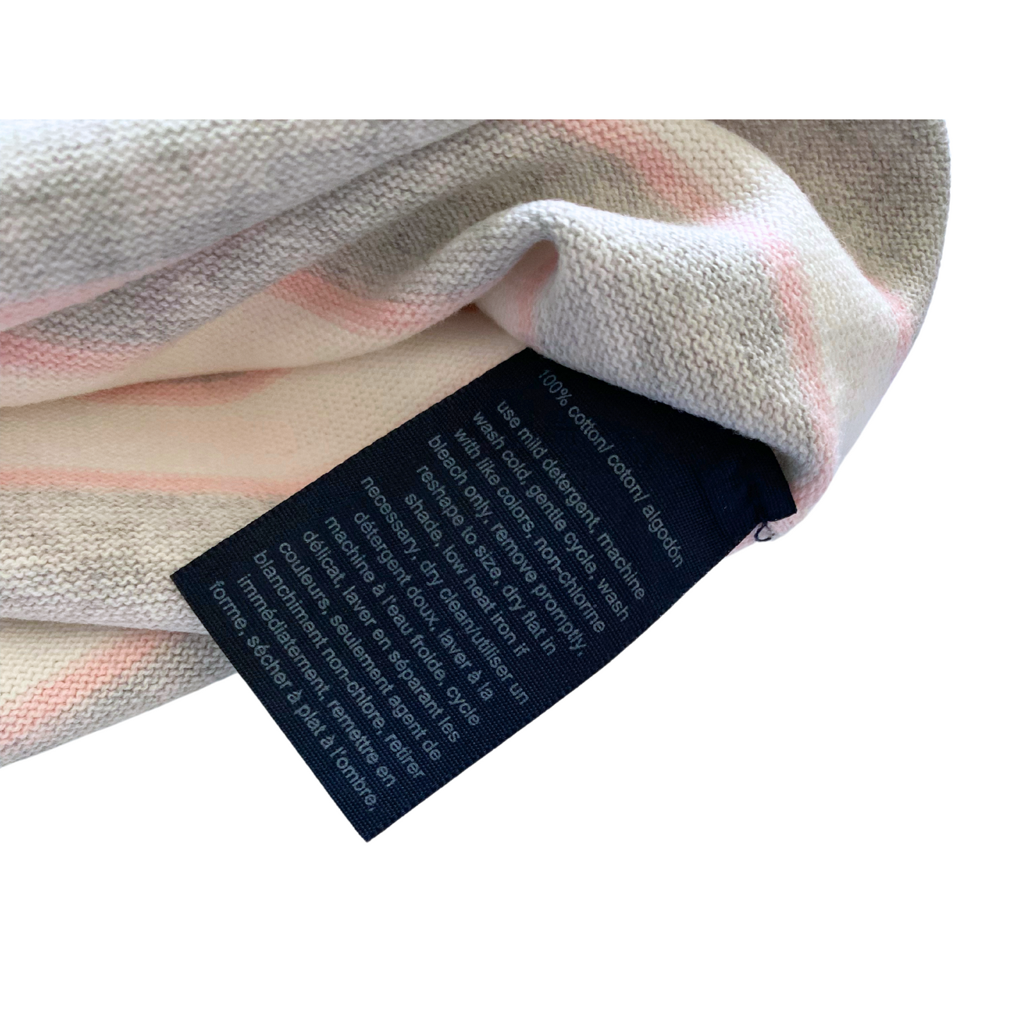 Pull col V Tommy Hilfiger rayé en coton - taille L