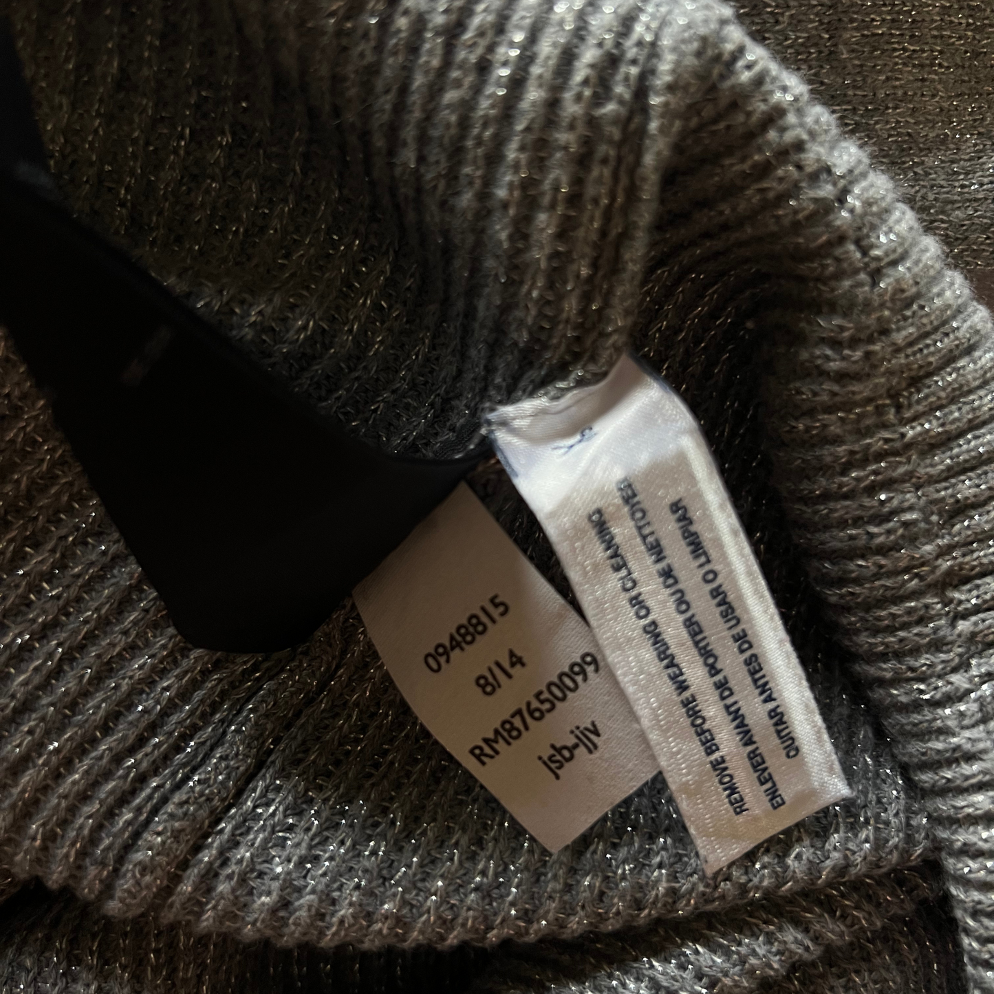 Pull Tommy Hilfiger gris brillant pour femmes - taille XS