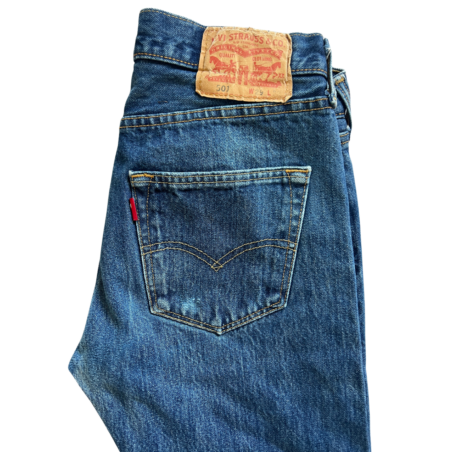 Jeans Levi's® 501® pour hommes Bleu foncé - taille W29 L32