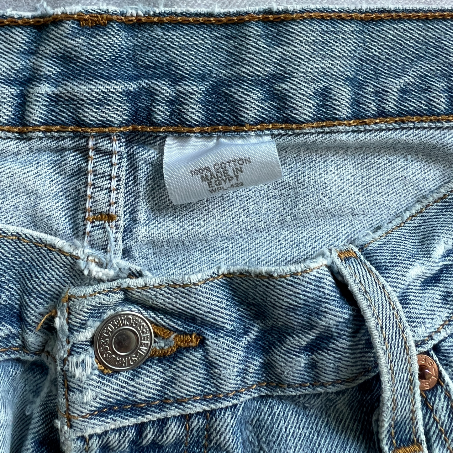 Jeans Levi's® 501® pour hommes Bleu clair - taille W36 L32