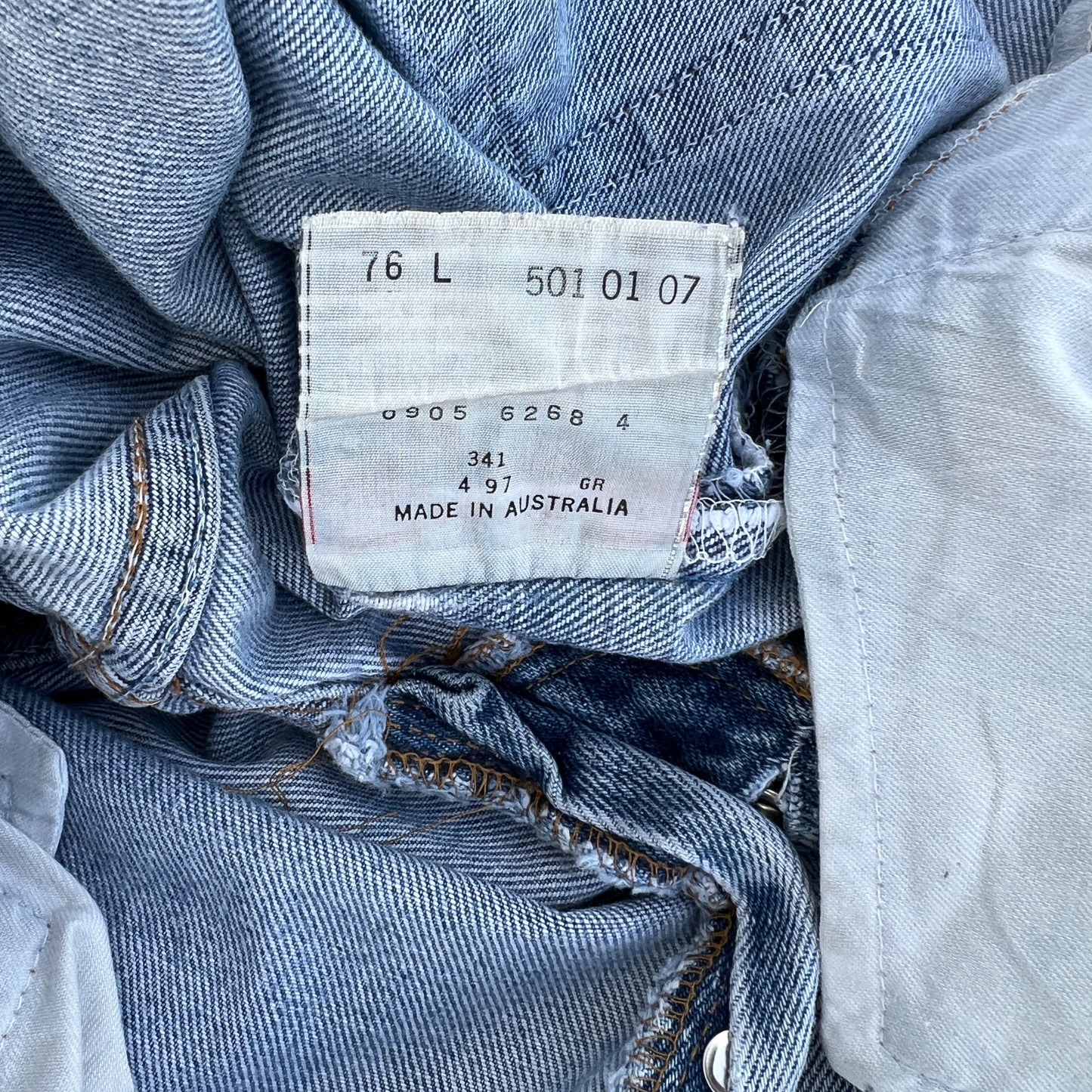 Jeans Levi's 501 Vintage pour hommes Made in Autralia - Taille W30 L32