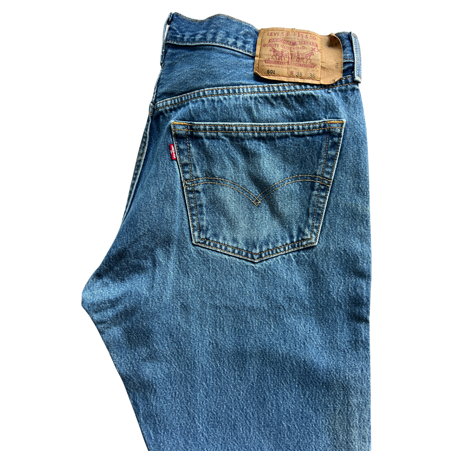 Jeans Levi's® 501® pour hommes Bleu foncé - Taille W38 L36