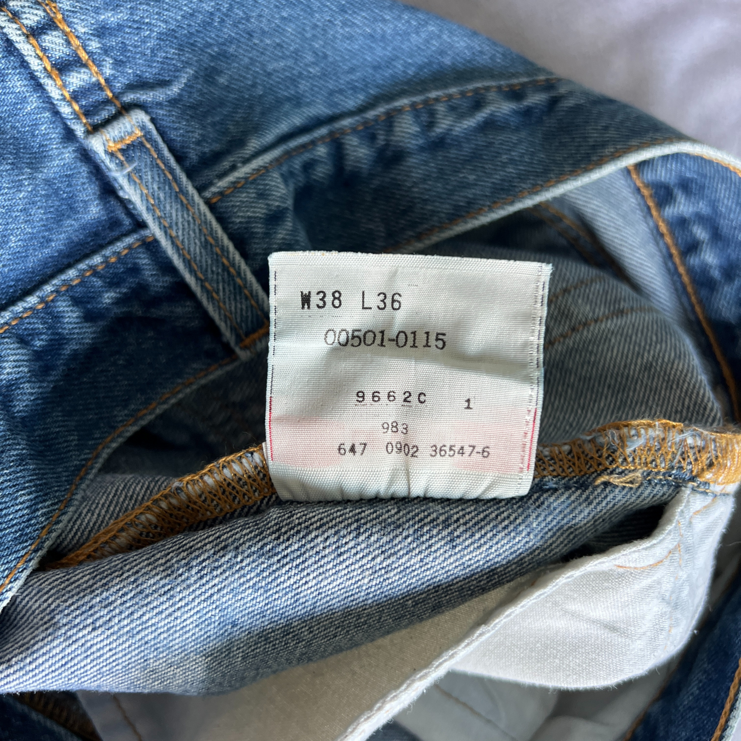 Jeans Levi's® 501® pour hommes Bleu foncé - Taille W38 L36