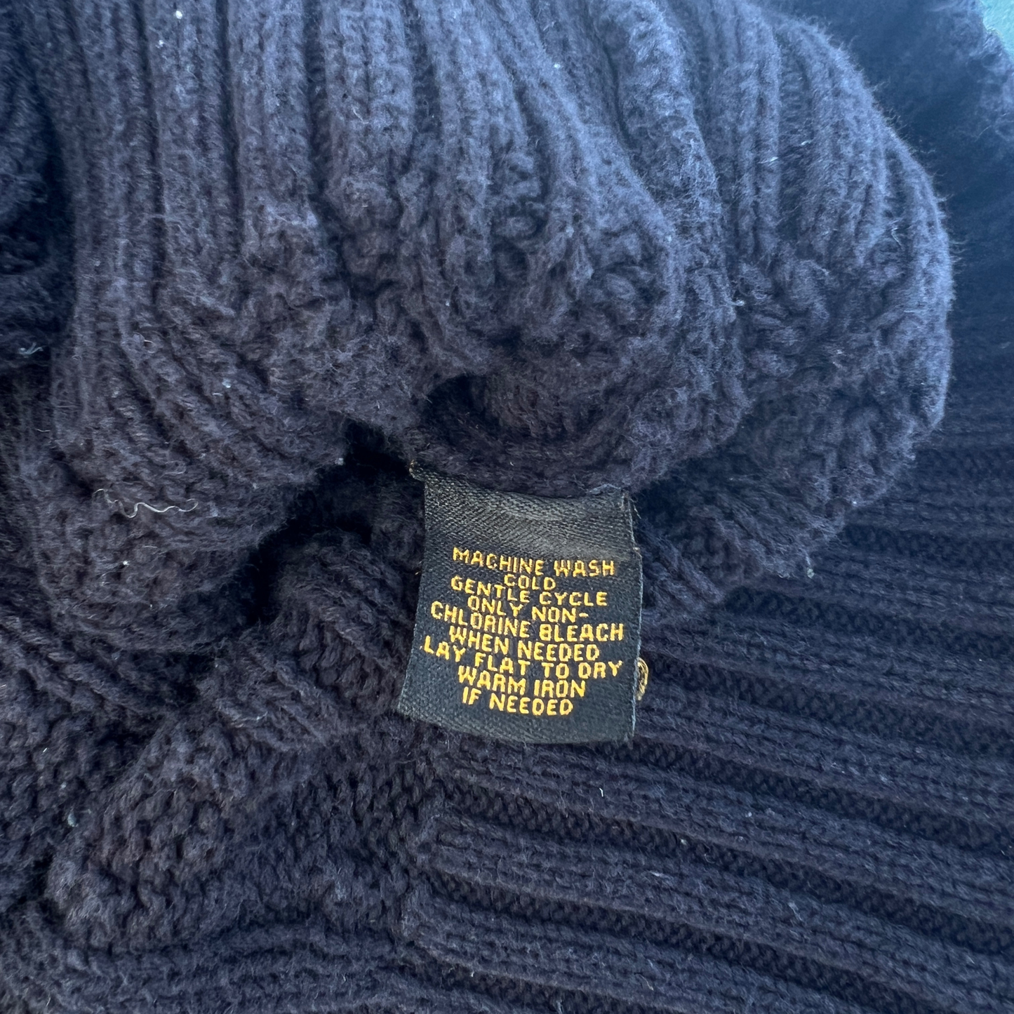 Pull Ralph Lauren knitwear 1/4 zip noir pour femmes - taille L