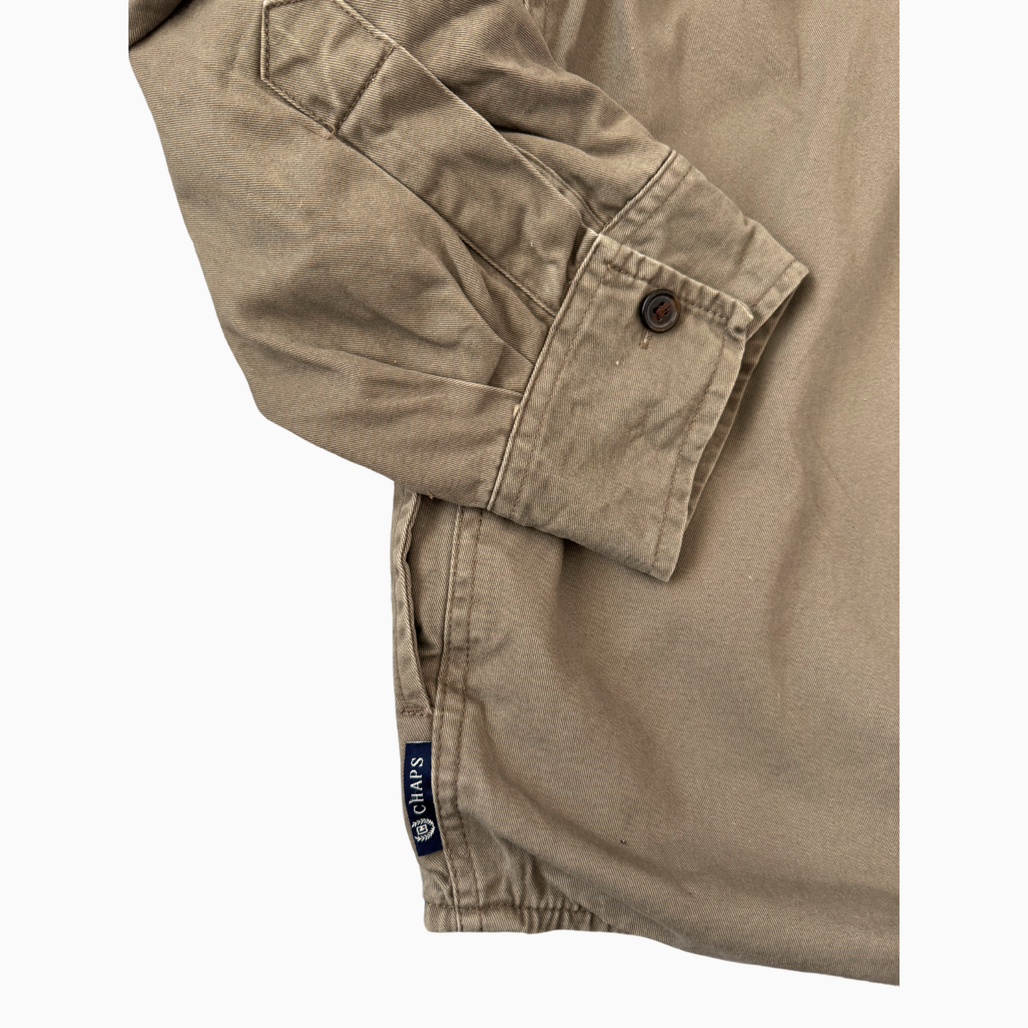 Surchemise matelassée Chaps marron pour hommes - taille L
