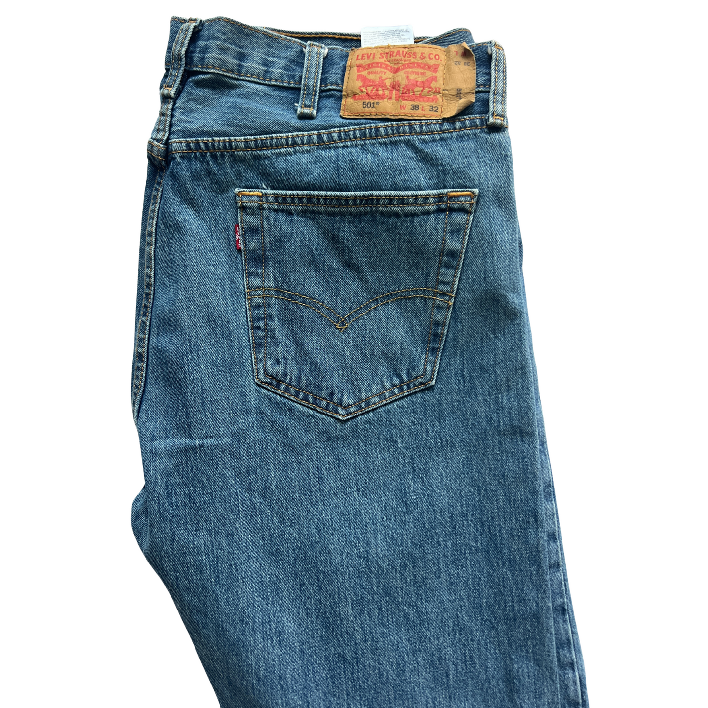 Jeans Levi's® 501® pour hommes Bleu foncé - taille W38 L32