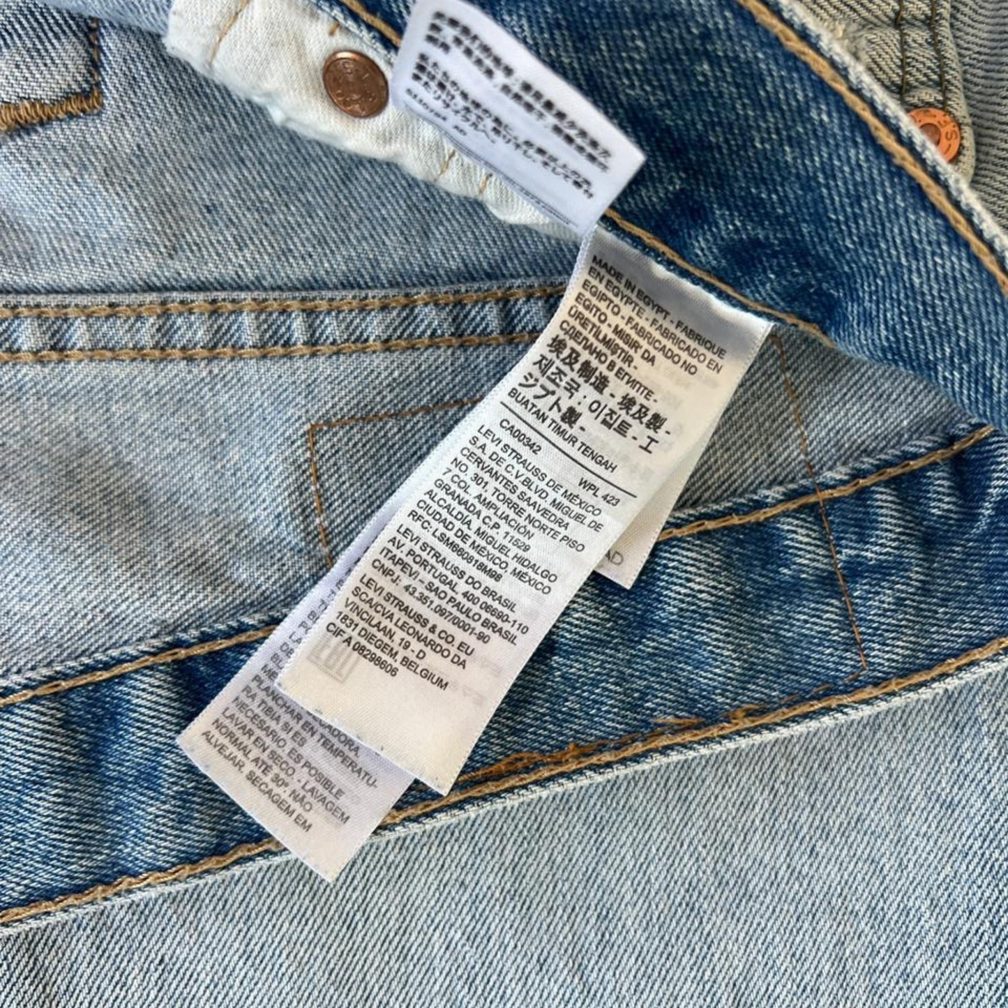 Jeans Levi's® 501® pour hommes Bleu Clair - Taille W30 L32