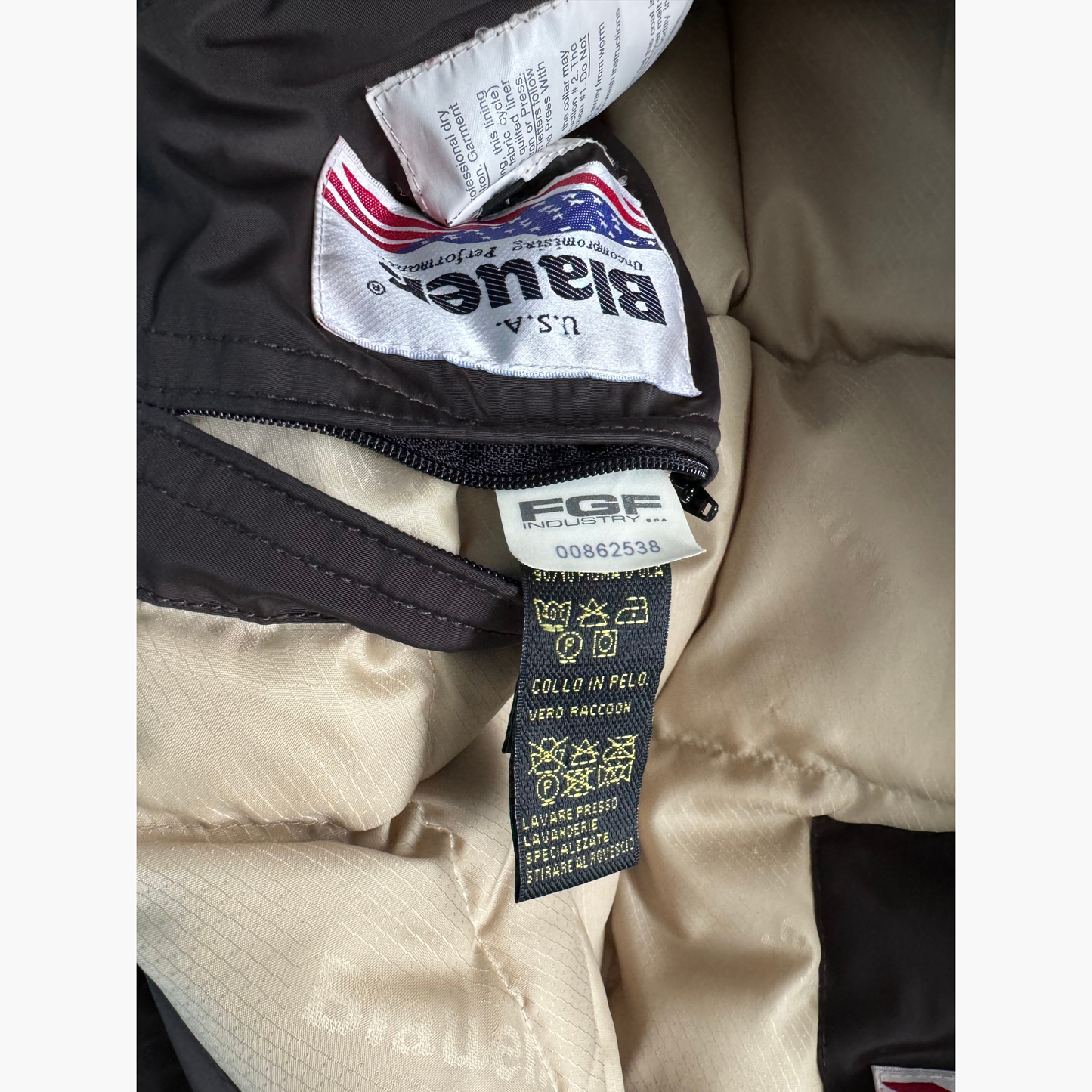 Rare & Vintage - Blauer USA women's Bomber jacket avec fourrure réelle
