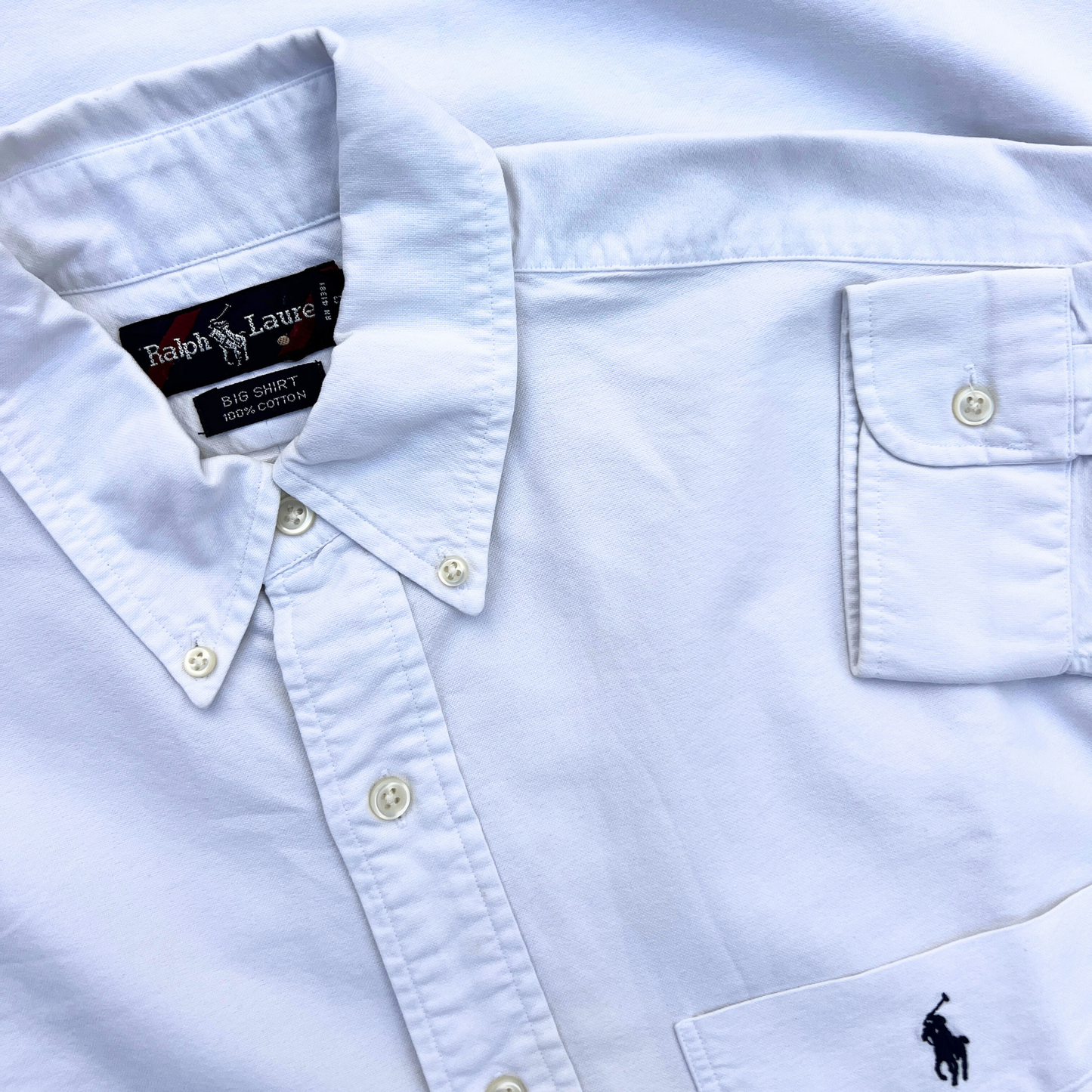 Chemise Ralph Lauren pour hommes Blanche - taille M oversize