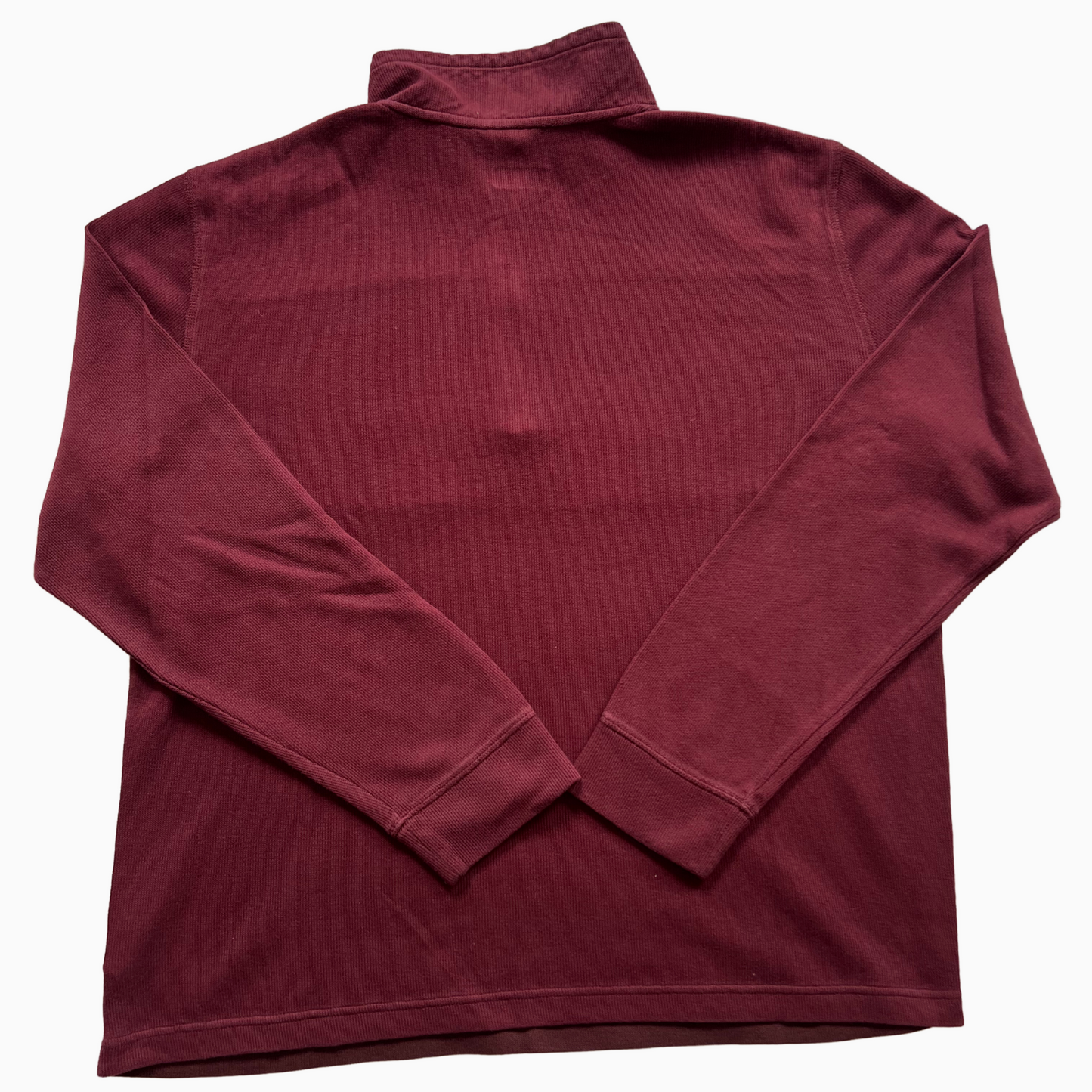 Pull Calvin Klein 1/4 zip grenat pour hommes - taille L