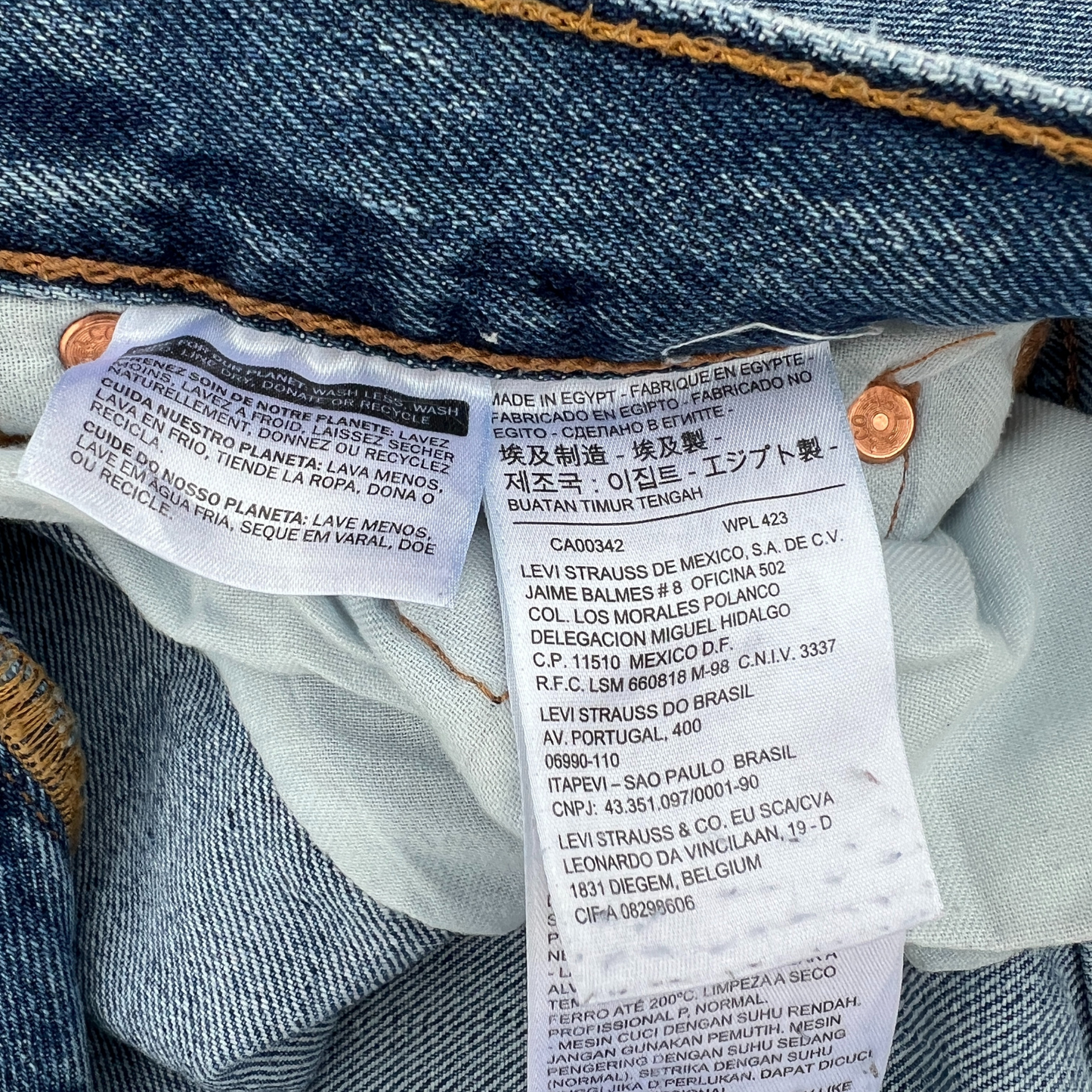 Jeans Levi's® 501® pour hommes Bleu - taille W28 L30