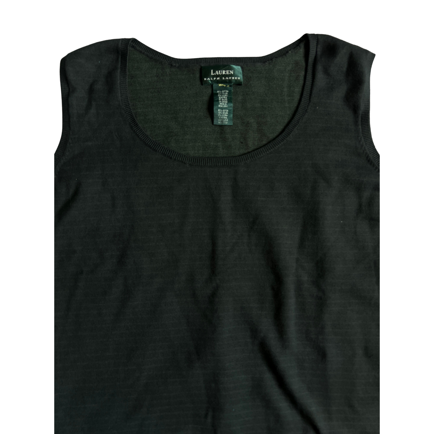 Pull Ralph Lauren sans manches Vert foncé pour femmes - Taille L