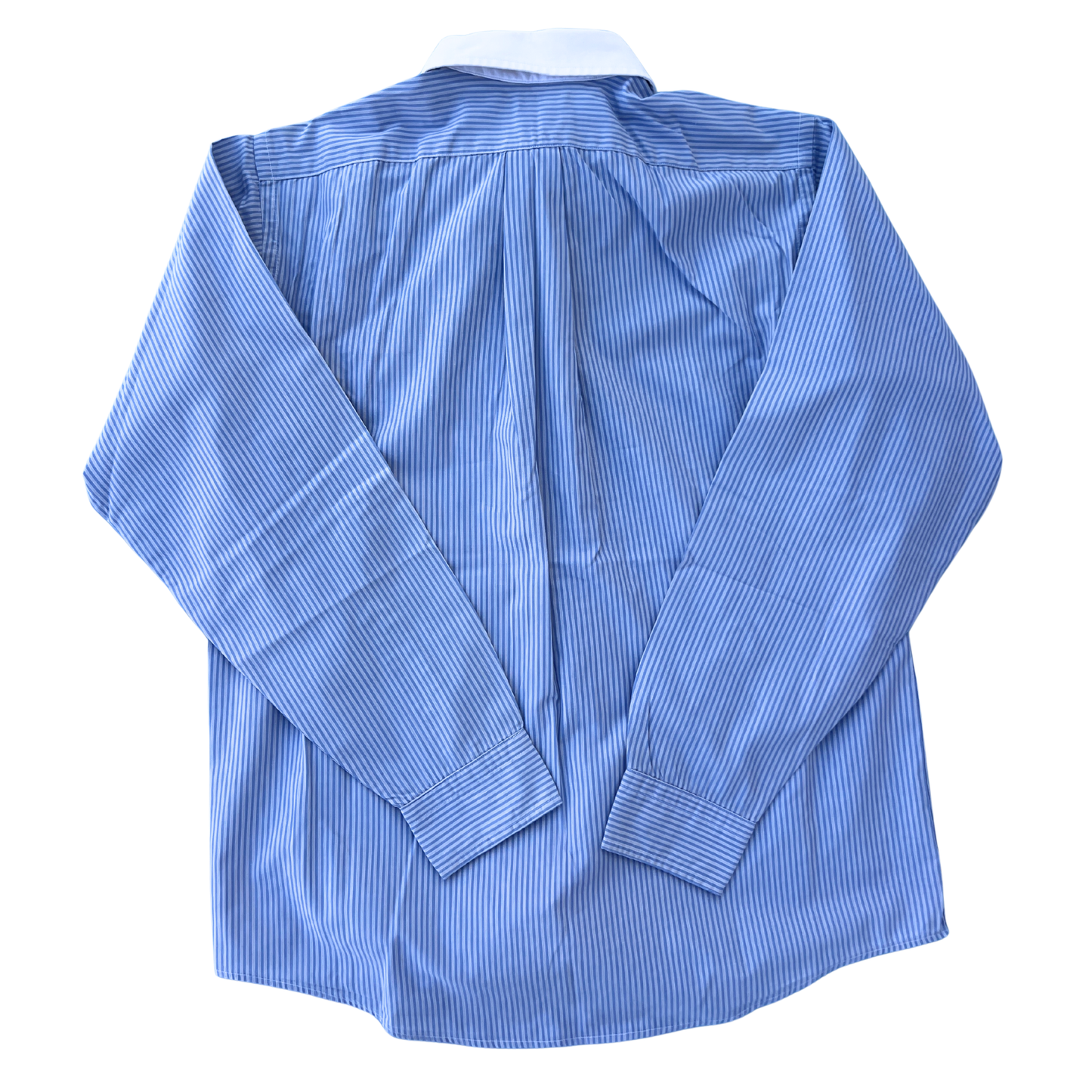 Rare & Vintage - Chemise Ralph Lauren bleu rayé slim fit pour hommes - taille S