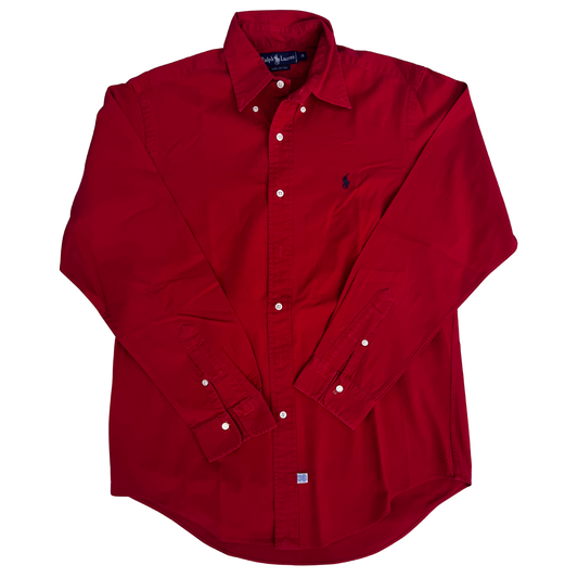 Chemise Ralph Lauren rouge coupe regular pour hommes - taille M
