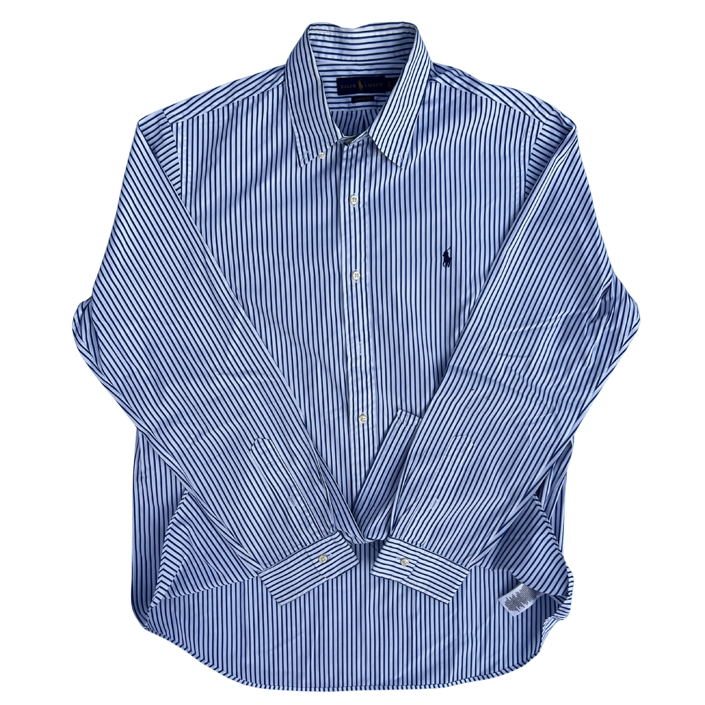 Chemise Ralph Lauren rayé en bleu coupe regular pour hommes - taille XL