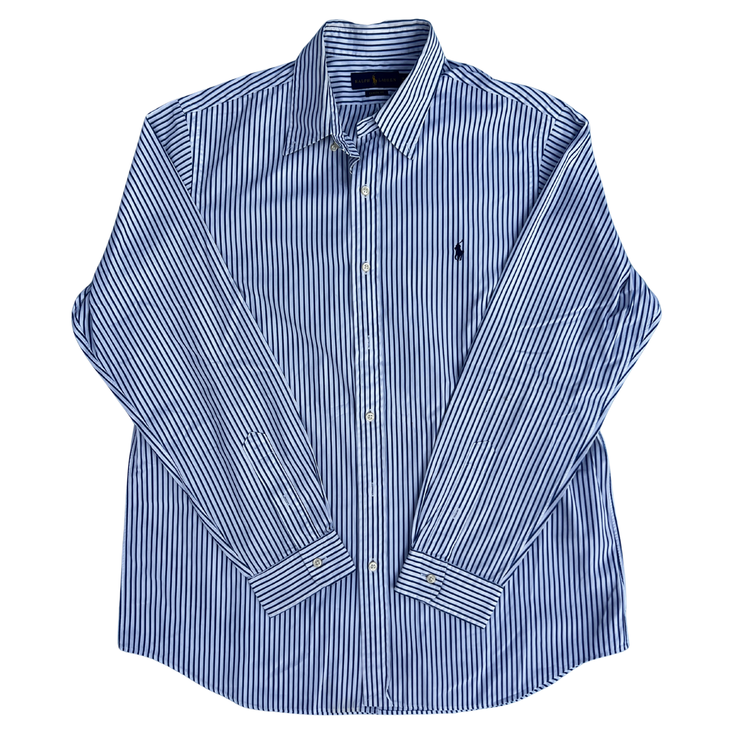 Chemise Ralph Lauren rayé en bleu coupe regular pour hommes - taille XL