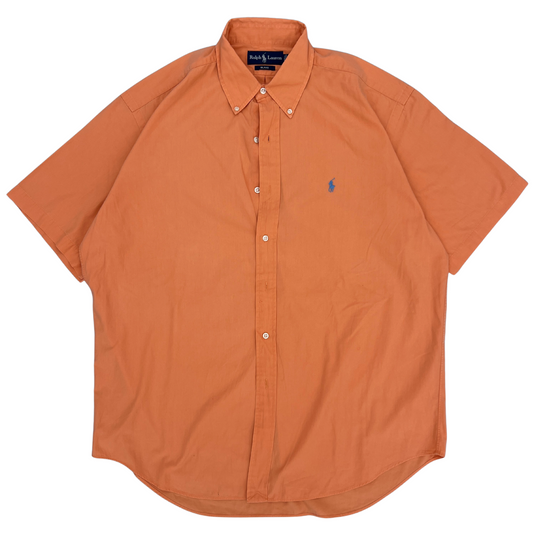 Chemise Ralph Lauren Orange 1/2 manches  pour hommes - Taille L