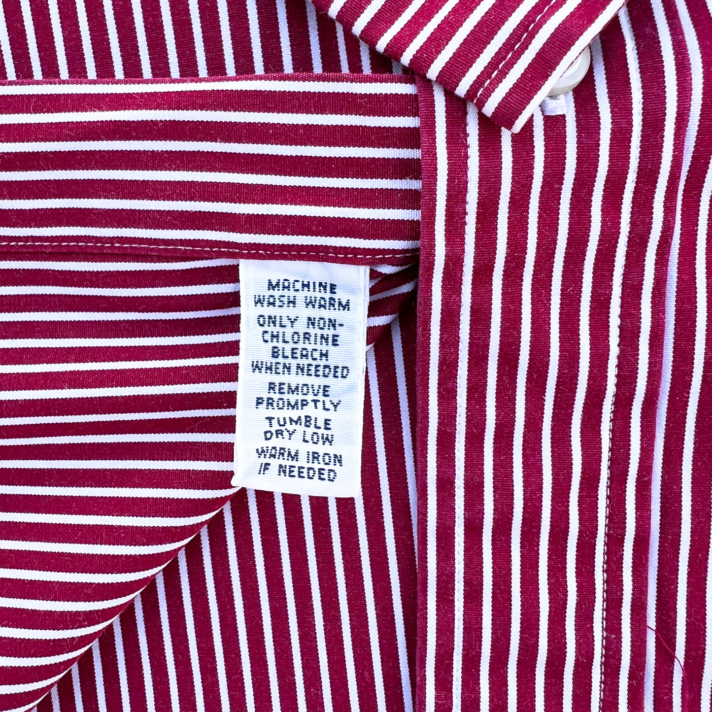 Chemise Ralph Lauren rayé en grenat custom fit pour hommes - taille M