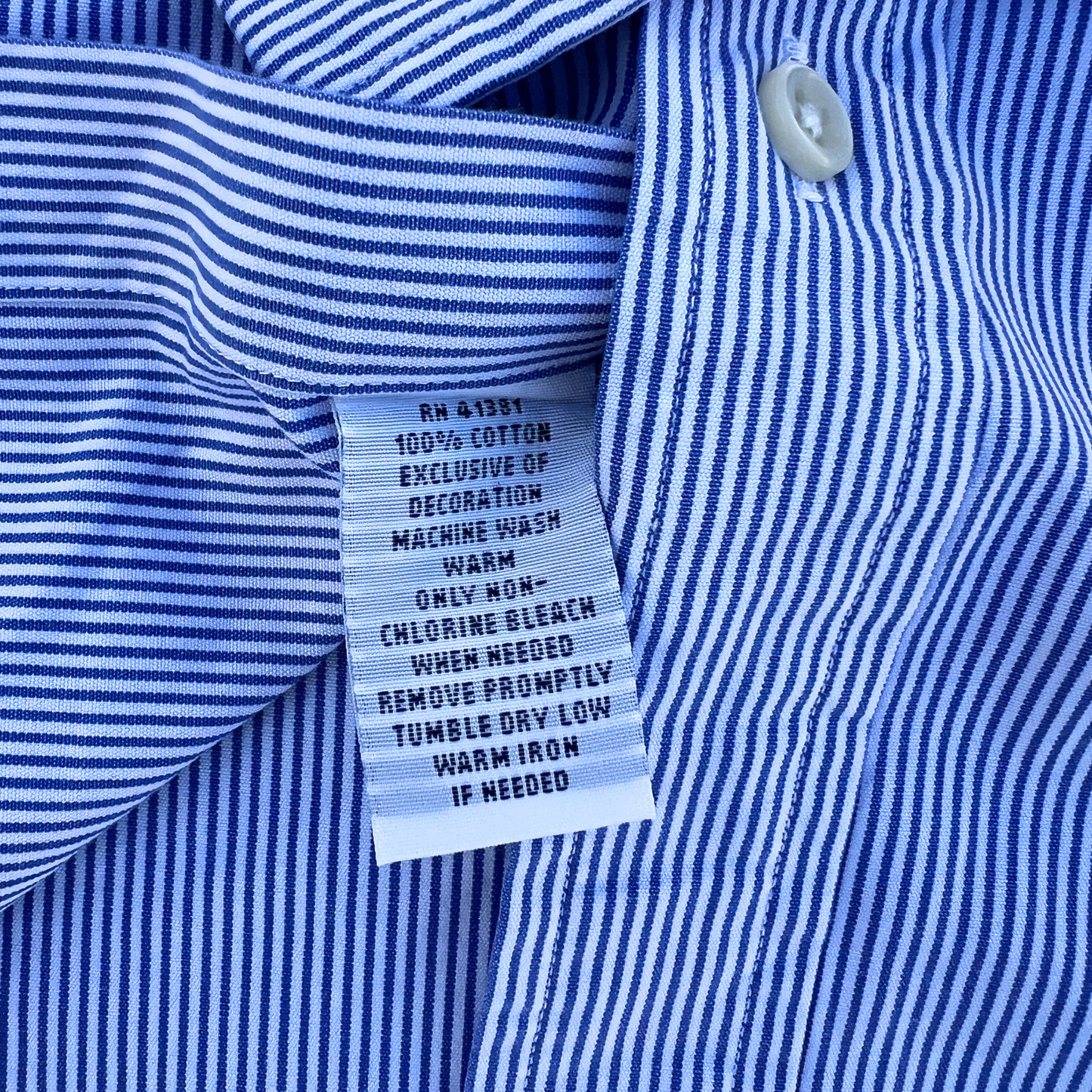 Chemise Ralph Lauren rayé en bleu coupe regular pour hommes - taille M
