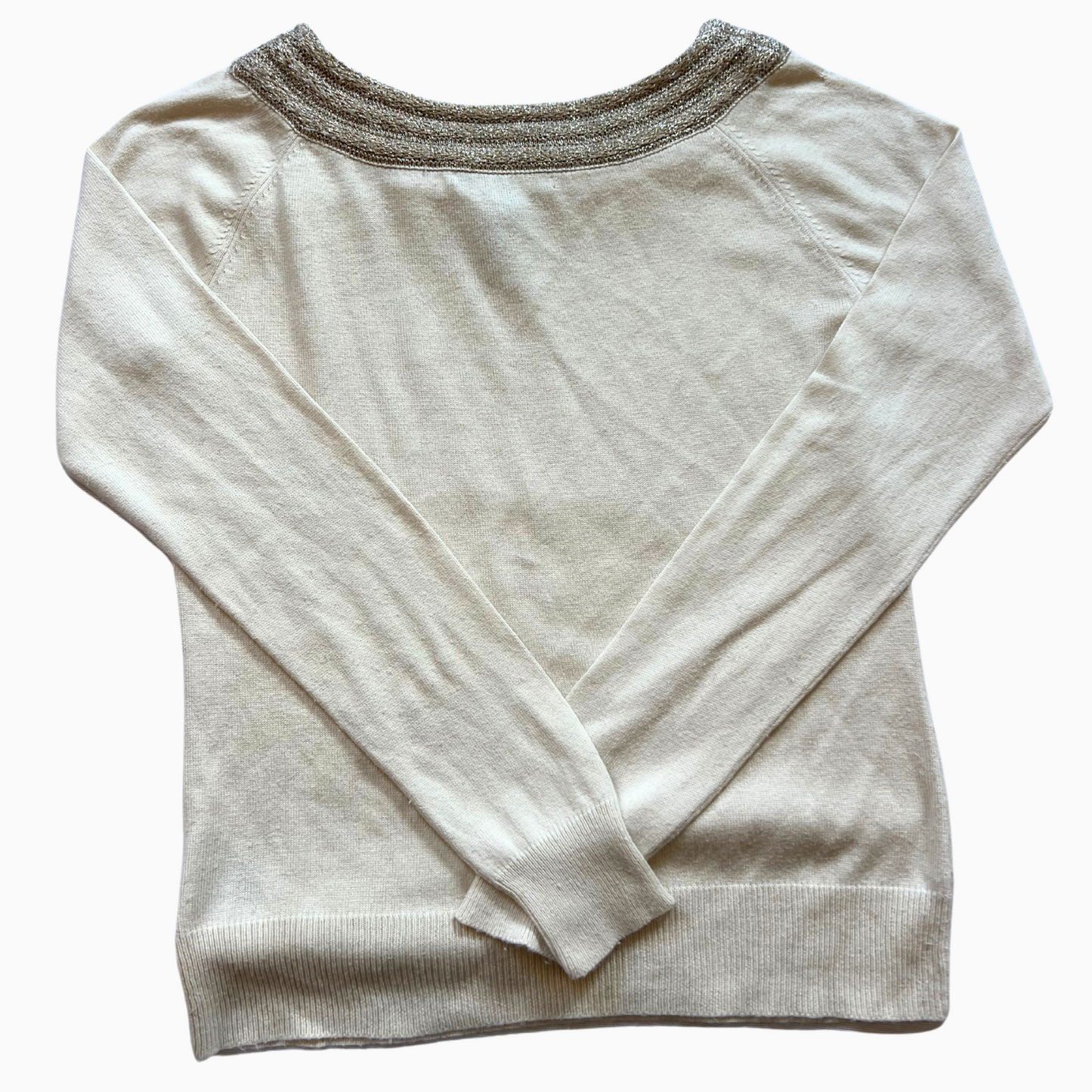 Pull Ralph Lauren col bateau blanc cassé pour femmes - taille S