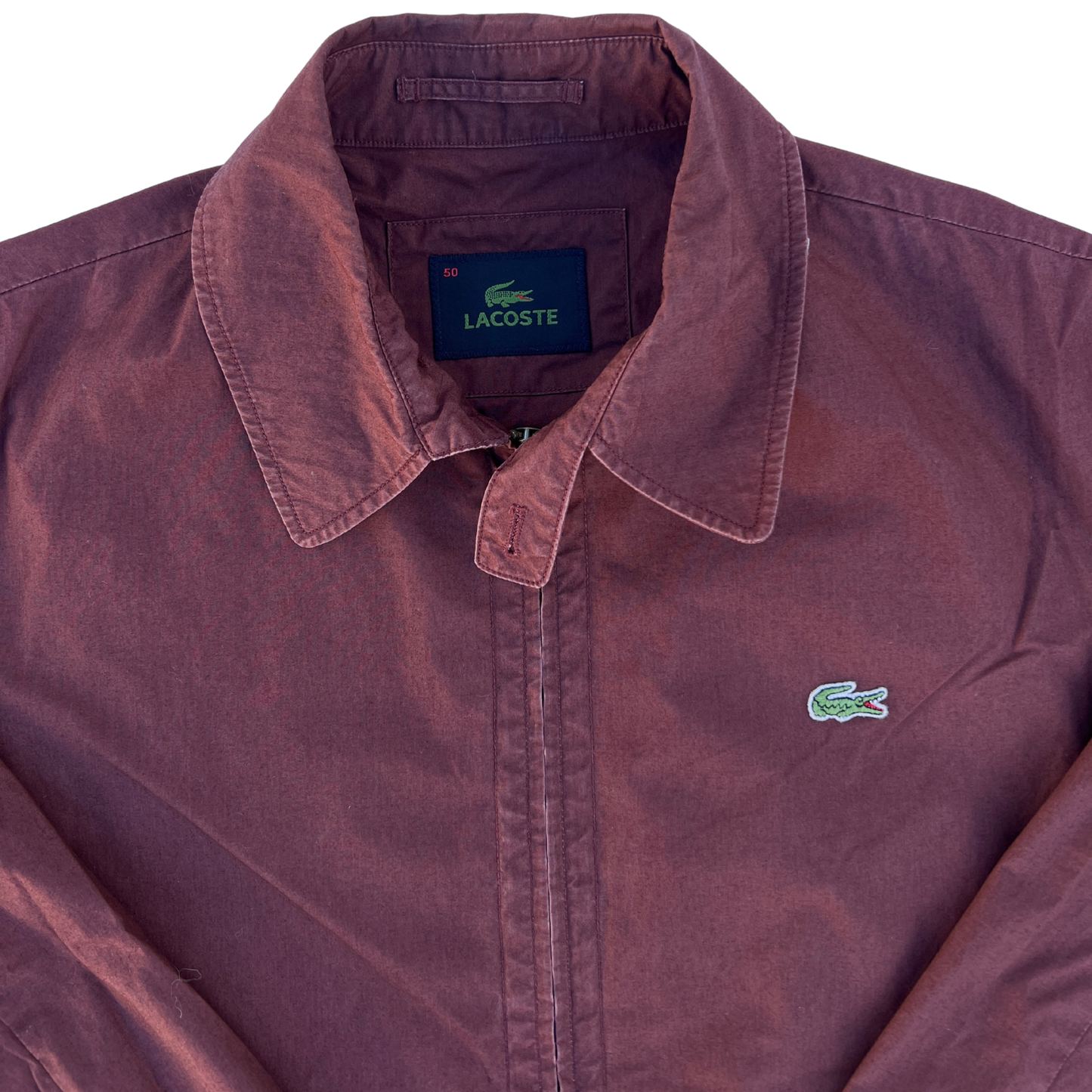 Rare & Vintage - Veste Lacoste grenat pour hommes – taille M