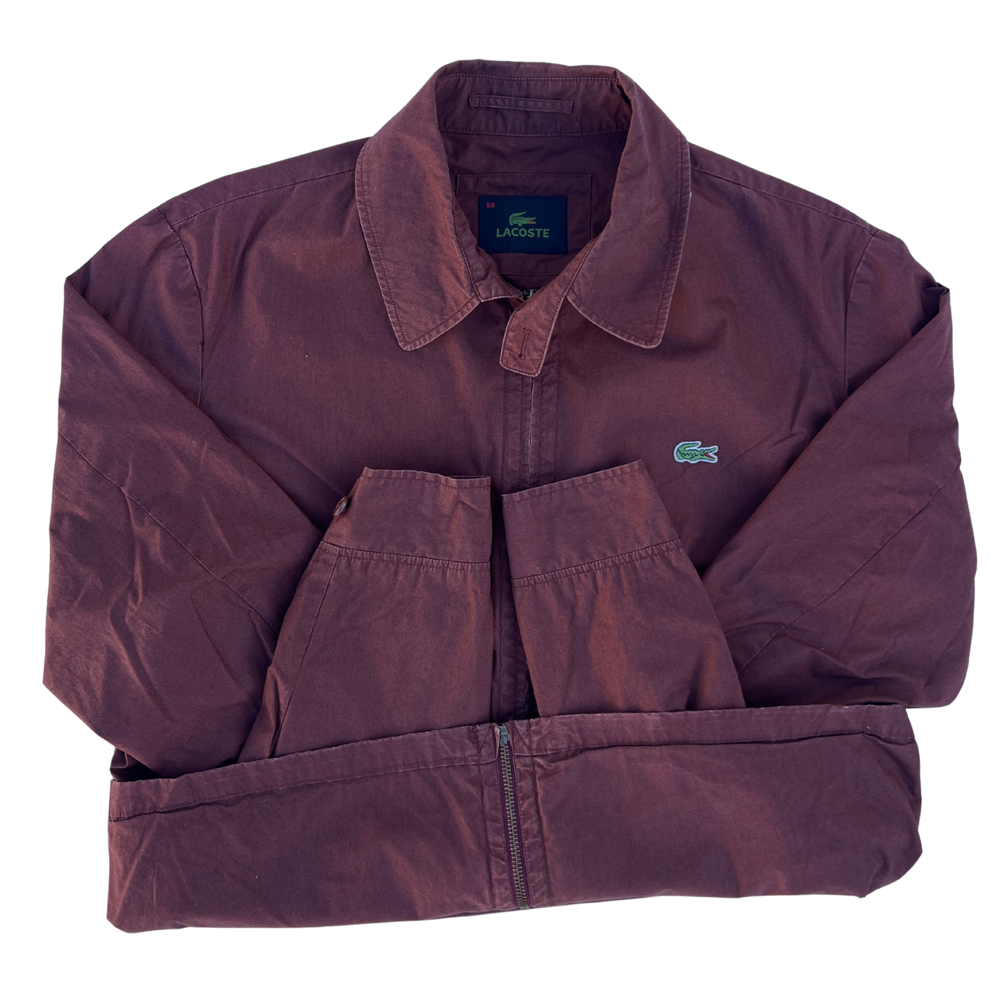 Rare & Vintage - Veste Lacoste grenat pour hommes – taille M