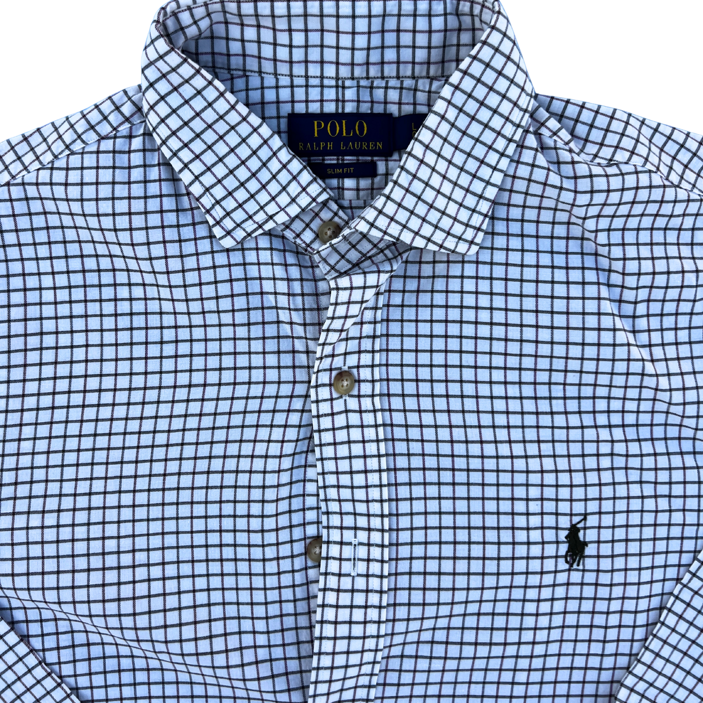 Chemise Ralph Lauren carreaux slim fit pour hommes - taille L