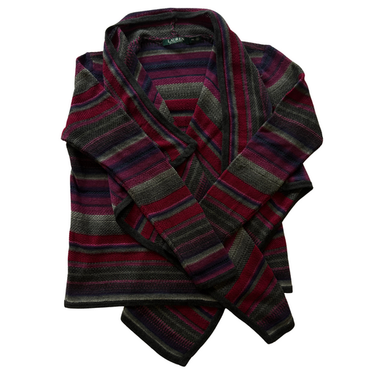 Cardigan rayé Ralph Lauren en coton/lin pour femmes - taille S