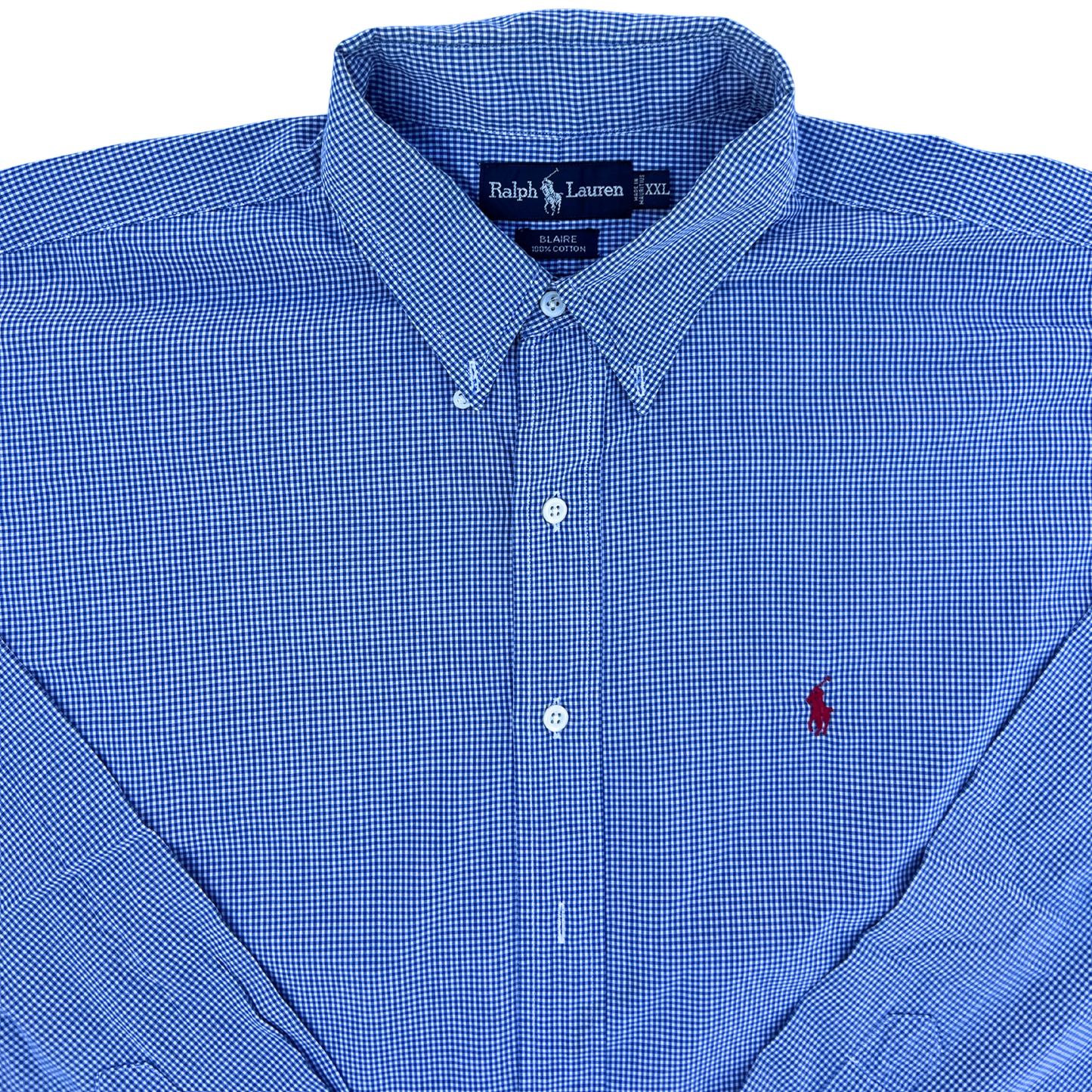 Chemise Ralph Lauren petits carreaux coupe regular pour hommes - taille XXL