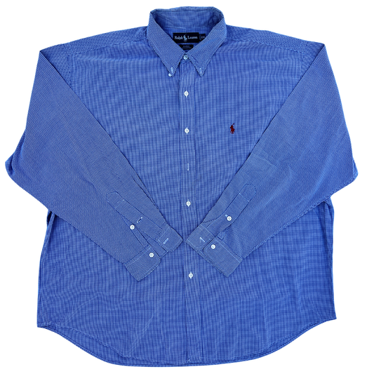 Chemise Ralph Lauren petits carreaux coupe regular pour hommes - taille XXL