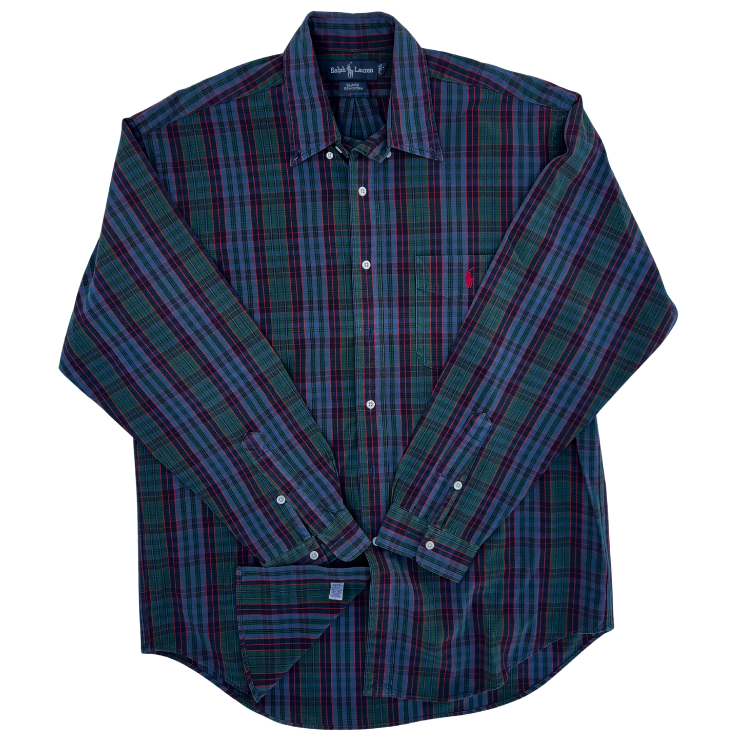 Rare & Vintage - Chemise Ralph Lauren carreaux coupe regular pour hommes - taille L