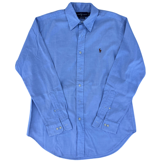 Chemise Ralph Lauren bleu coupe regular pour hommes - Taille L