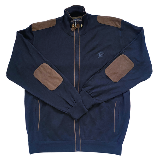Pull zippé Paul & Shark 100% laine - taille XL