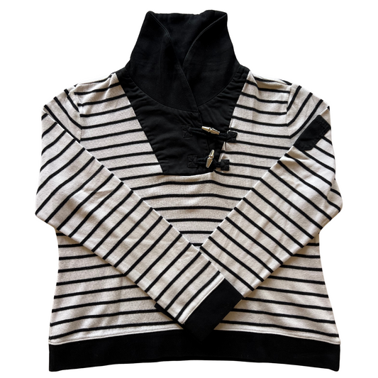 Pull Ralph Lauren rayé col châle pour femmes - taille L