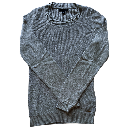 Pull Tommy Hilfiger gris brillant pour femmes - taille XS