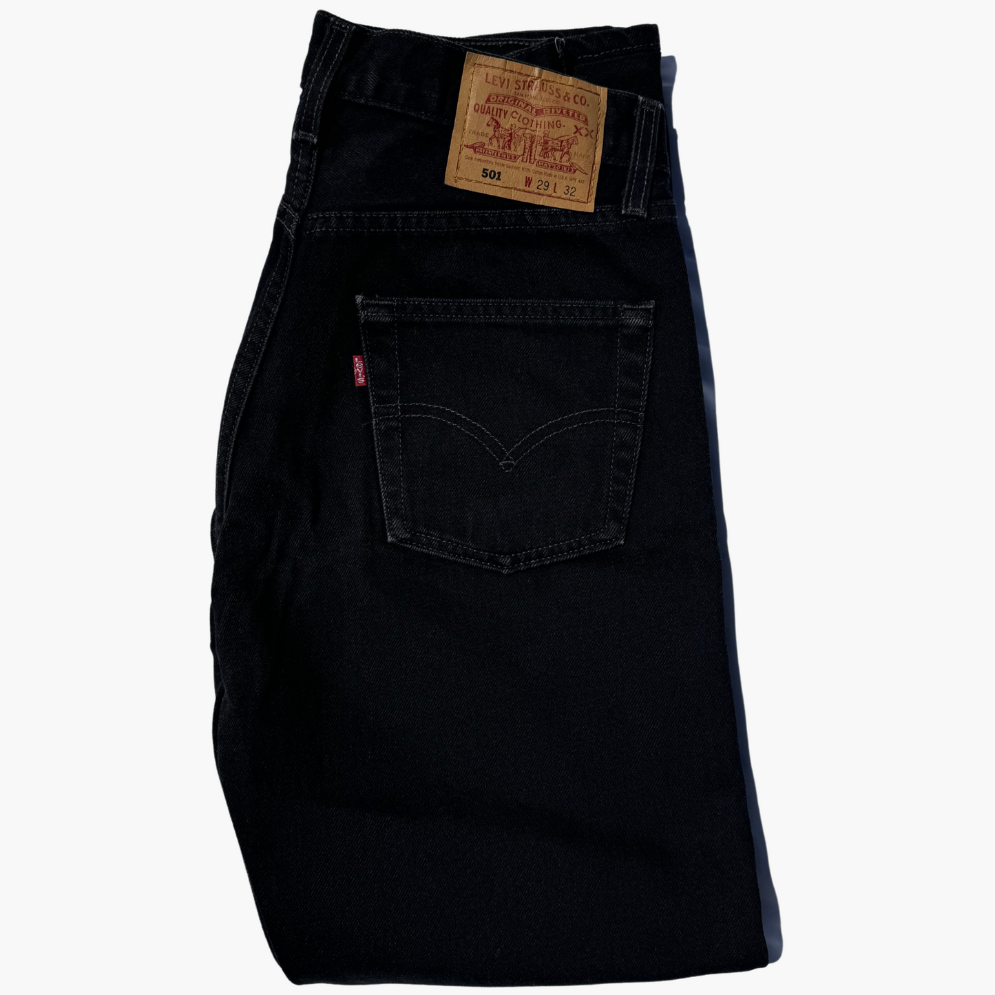Rare & Vintage - 1998 Jeans 501® Levi's® Original Noir 100% cotton USA Made
