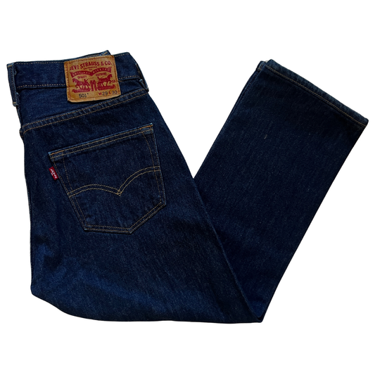 Jeans Levi's 501 bleu foncé pour hommes – Taille W29 - Petite longueur