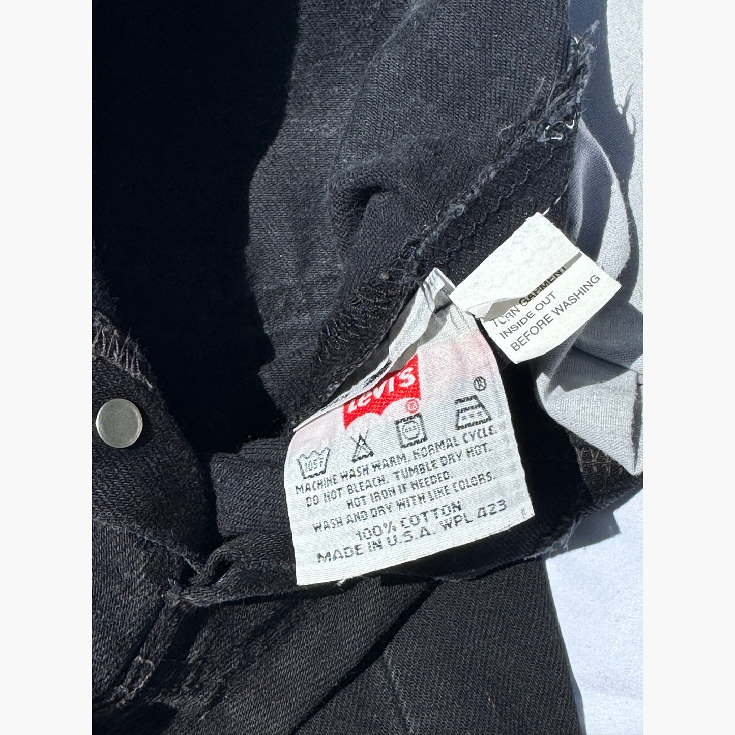Rare & Vintage - 1998 Jeans 501® Levi's® Original Noir 100% cotton USA Made
