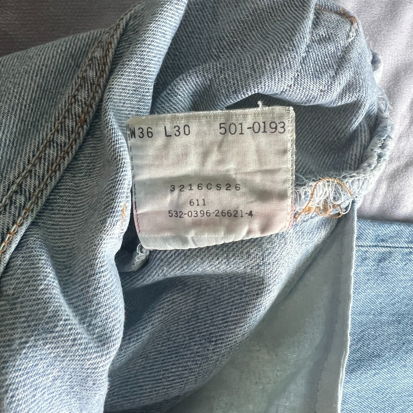 Jeans Levi's® 501® pour hommes Bleu - taille W36 L30